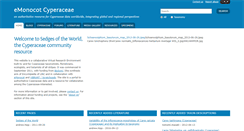 Desktop Screenshot of cyperaceae.e-monocot.org