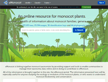 Tablet Screenshot of e-monocot.org